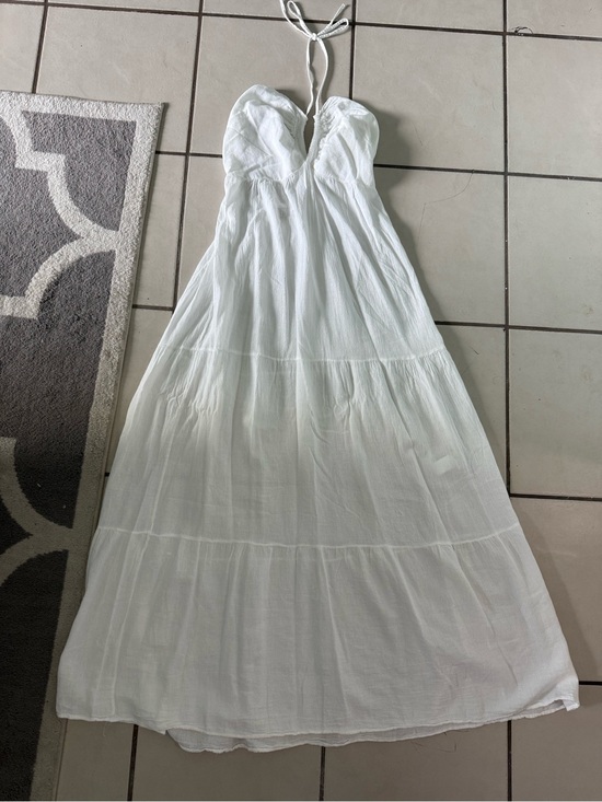 Seaspice Resortwear Dresses & Skirts - Seaspice resort wear White Halter Maxi Dress - Women's Summer Sundress Sz L NWT